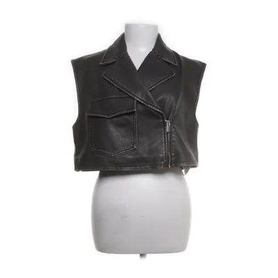 Biker gilet (Beige) van Zara Polyurethaan