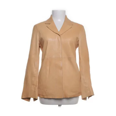 Leren blazer (Beige) van & Other Stories Leer, Katoen