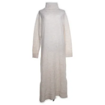 Turtleneck kjole (Beige) fra Pieces Polyester, Akryl
