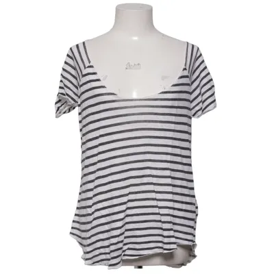 T-shirt (White, Black) from Zara Collection Linen