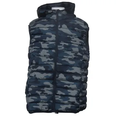 Ytterväst (Blå, Grå) från Mango Polyester