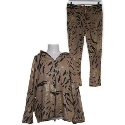 Loungewear (Beige, Meerkleurig) van New Collection Katoen, Elastaan