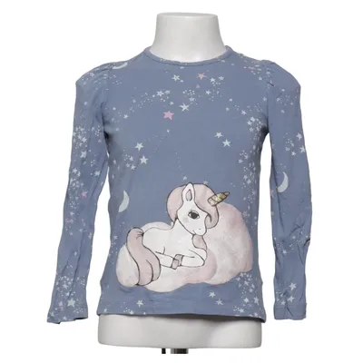 Langærmet t-shirt (Blå, Flerfarvet) fra Lindex Kids Bomuld, Elastan