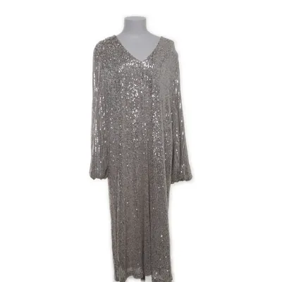 Aftonklänning (Silverfärgad) från Ellos Elastan, Polyester