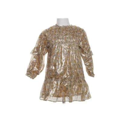 Klänning (Beige, Guldfärgad) från Louise Misha Bomull, Silke