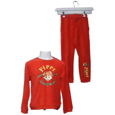 Mjukisset (Röd) från Pippi Långstrump Bomull, Polyester