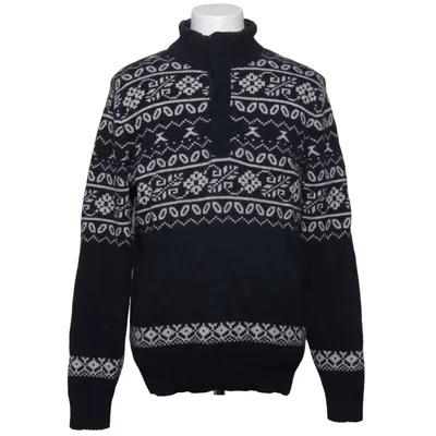 Sweater (Blå, Hvid) fra Nils Bomuld, Polyamid, Uld