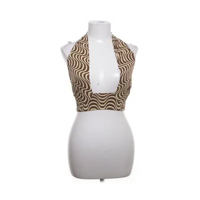 Haltertop (Bruin, Geel, Meerkleurig) van Amisu Elastaan, Polyester