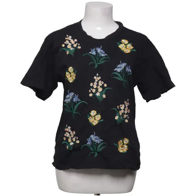T-shirt (Black, Multicolored) from Monki Cotton, Polyester