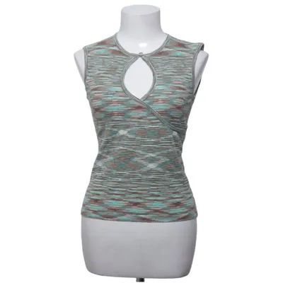 Top (Green, Brown, Multicolored) from Xoxo Acrylic, Cotton, Polyamide