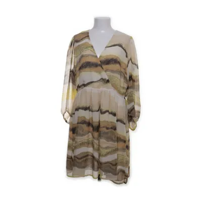 Klänning (Beige, Gul, Brun, Flerfärgad) från Soaked Polyester