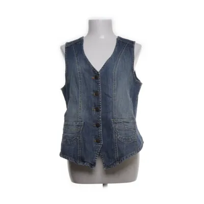 Spijker gilet (Blauw) van Blue Motion Katoen, Elastaan