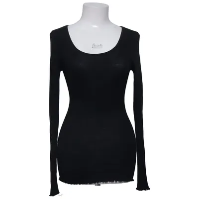 Langarmshirt (Schwarz) von Rosemunde Seide, Wolle
