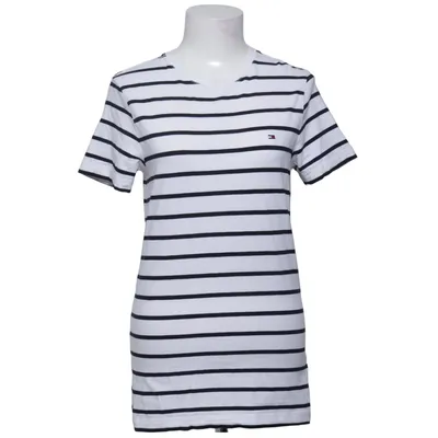T-shirt (Vit, Blå) från Tommy Hilfiger Bomull, Elastan