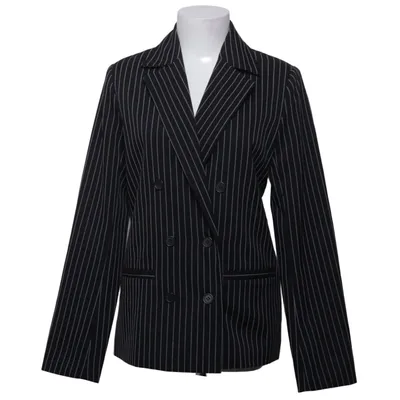 Blazer (Black, White) from Monica Geuze x NA-KD Polyester, Viscose
