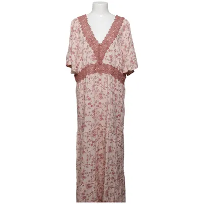 Långklänning (Rosa, Beige) från Happy Holly Viskos