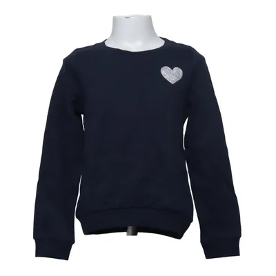 Sweatshirt (MARIN COLLEGETRÖJA SILVER HJÄRTA PREPPY) fra H&M Basic Bomuld