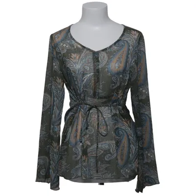 Blouse portefeuille (Vert, Bleu, Marron) de Lady M Polyester