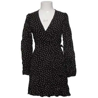 Wikkeljurk (Zwart, Beige) van Ganni Viscose
