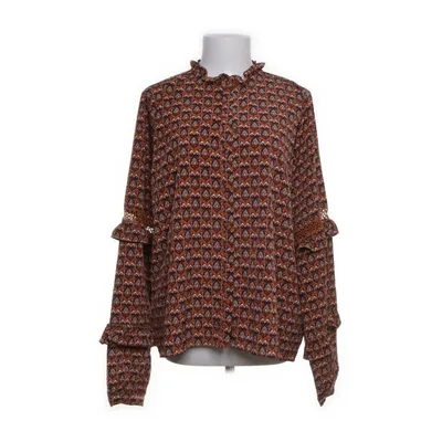 Blouse (Brown, Multicolored) from Lofty Manner Elastane, Polyester