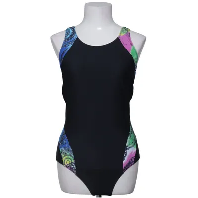 Maillot de bain une pièce (Gris, Multicolore) de Bonprix Élasthane, Polyamide
