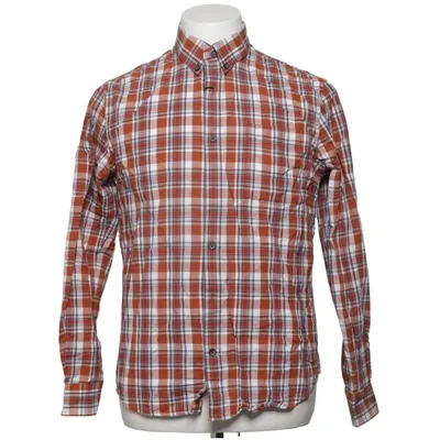 Flannel shirt (Red, White, Brown) from Matinique Cotton