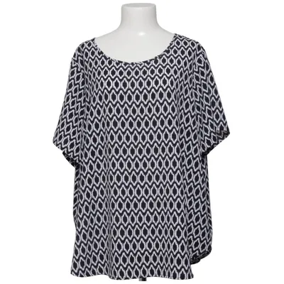 Top (Zwart, Wit) van ONLY Carmakoma Elastaan, Polyester