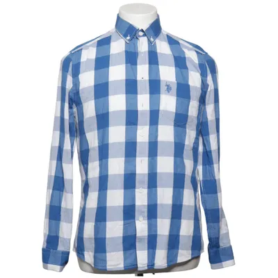 Buttondown-skjorta (Blå, Vit) från U.S. Polo Assn. Bomull