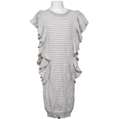 Klänning (Grå, Vit) från French Connection Bomull, Polyamid, Ull