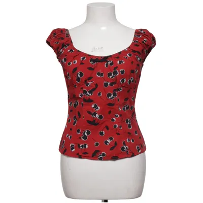Top (Rot, Schwarz, Weiß) von Hell Bunny Baumwolle, Elasthan