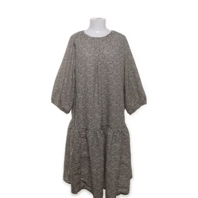 Klänning (Beige, Svart) från House Polyester