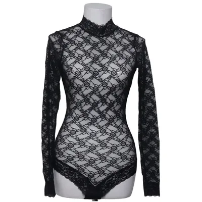 Romper (Zwart) van H&M Katoen, Elastaan, Polyamide