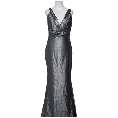 Robe de soirée (Argent, Noir) de Rengin Élasthane, Polyester
