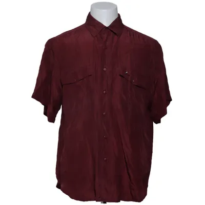 Korte mouwen shirt (Rood) van Fortei Zijde