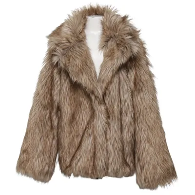 Vinterjakke (Brun) fra H&M Akryl, Polyester