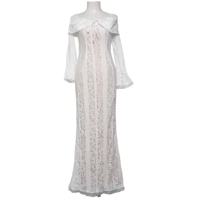 Maxi jurk (Wit, Beige) van Sunfere Polyester