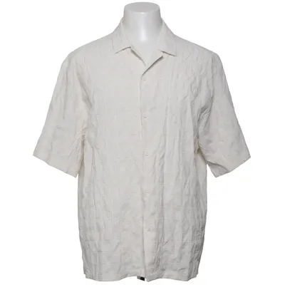 Short sleeve shirt (White) from Topman Elastane, Linen, Polyester, Viscose