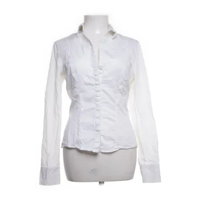 Blouse (White) from René Lezard Cotton, Elastane, Polyamide