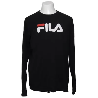 T-shirt à manches longues (Noir) de Fila Coton