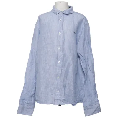 Shirt (Blue, White) from Hampton Republic Cotton, Linen