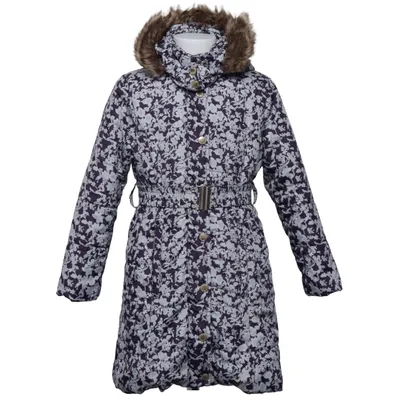 Manteau d'hiver (Violet, Blanc) de Gianni Feraud Acrylique, Polyester