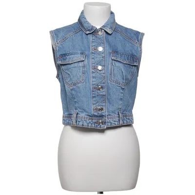 Spijker gilet (Blauw) van Zara Katoen