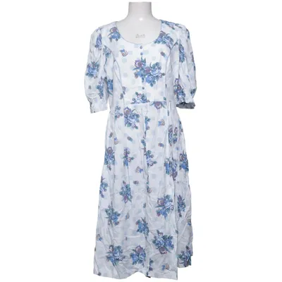 Dress (White, Blue, Multicolored) from Rose-Dirndl Cotton, Viscose