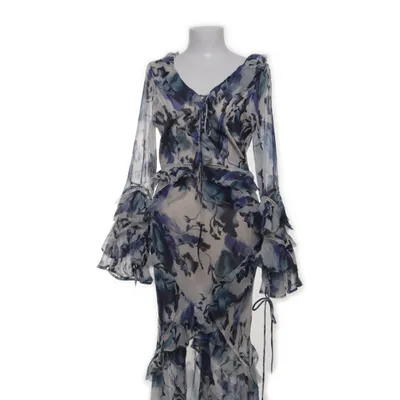 Långklänning (Blå, Flerfärgad) från ASOS Design Bomull, Polyester