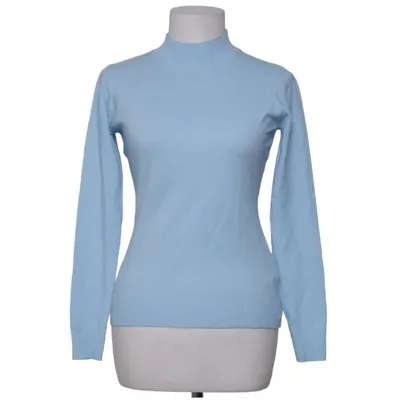 Rollkragenpullover (Blau) von Amo&Roma Baumwolle, Polyester, Viskose