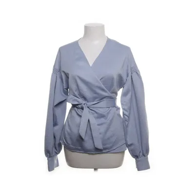 Wikkelblouse (Blauw) van Samsøe & Samsøe Polyester