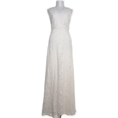 Avondjurk (Wit) van H&M Party Katoen, Polyamide, Viscose, Polyester