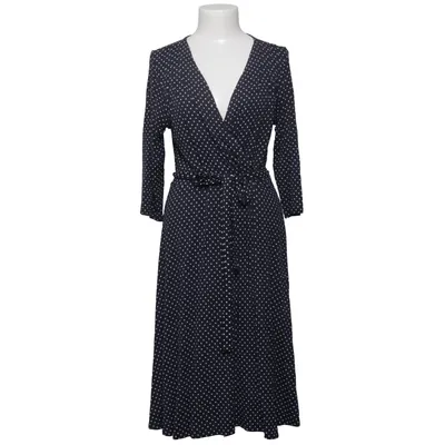 Wrap dress (Blue, White) from Jumperfabriken Elastane, Viscose