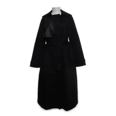 Frakke (Sort) fra Meotine Bomuld, Læder, Polyester, Viscose