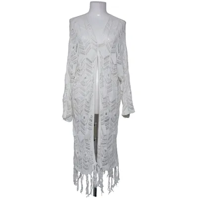 Cardigan (Blanc) de Mango Suit Acrylique, Viscose